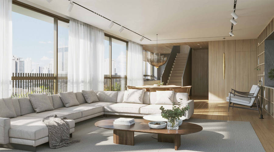 Oby Itaim – Living cobertura 376m²